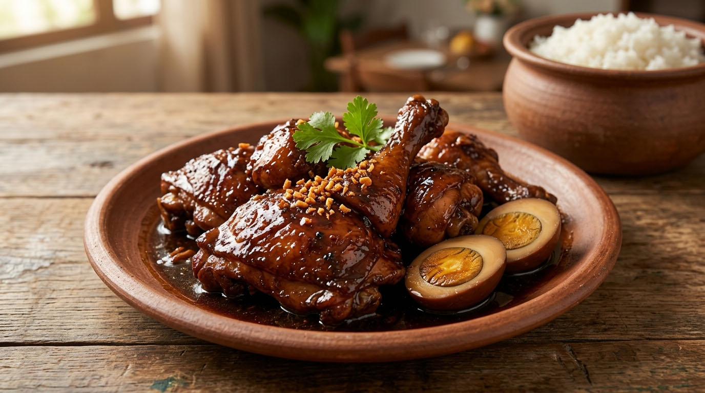 Chicken Adobo w/ Egg